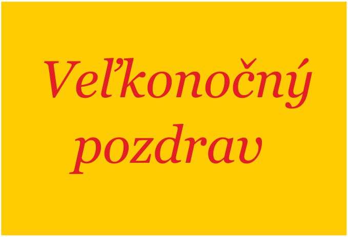 Grafika veľkonočného pozdravu