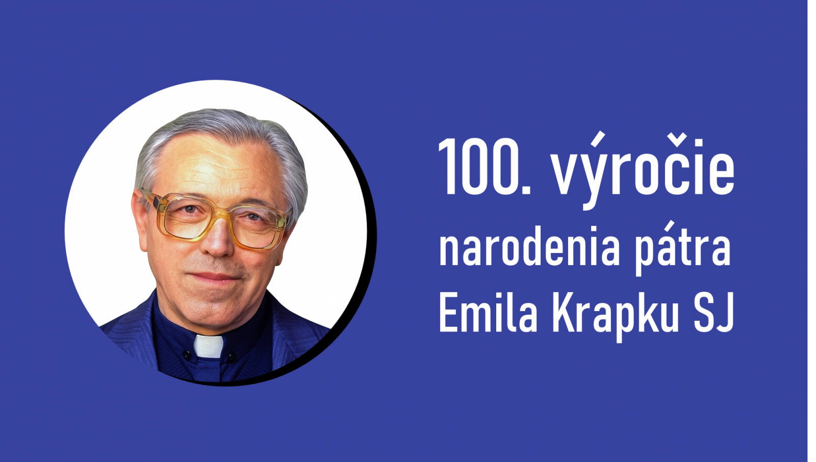 Grafika k 100. výročiu narodenia Emila Krapku SJ