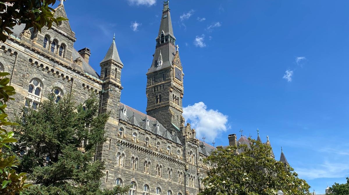 Historická budova Georgetown University vo Washingtone