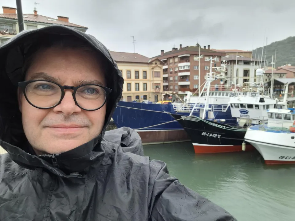Prof. Miroslav Karaba počas putovania Camino del Norte