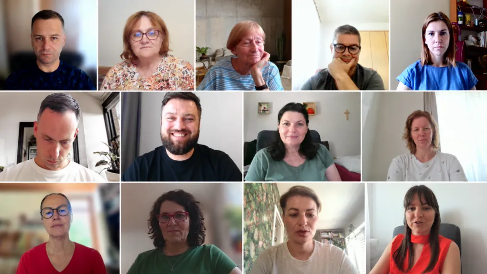 Online stretnutie študentov mediácie pri reflexii odborných praxí