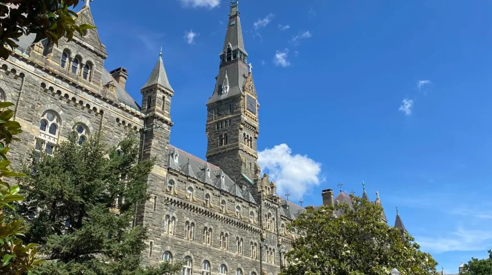 Historická budova Georgetown University vo Washingtone