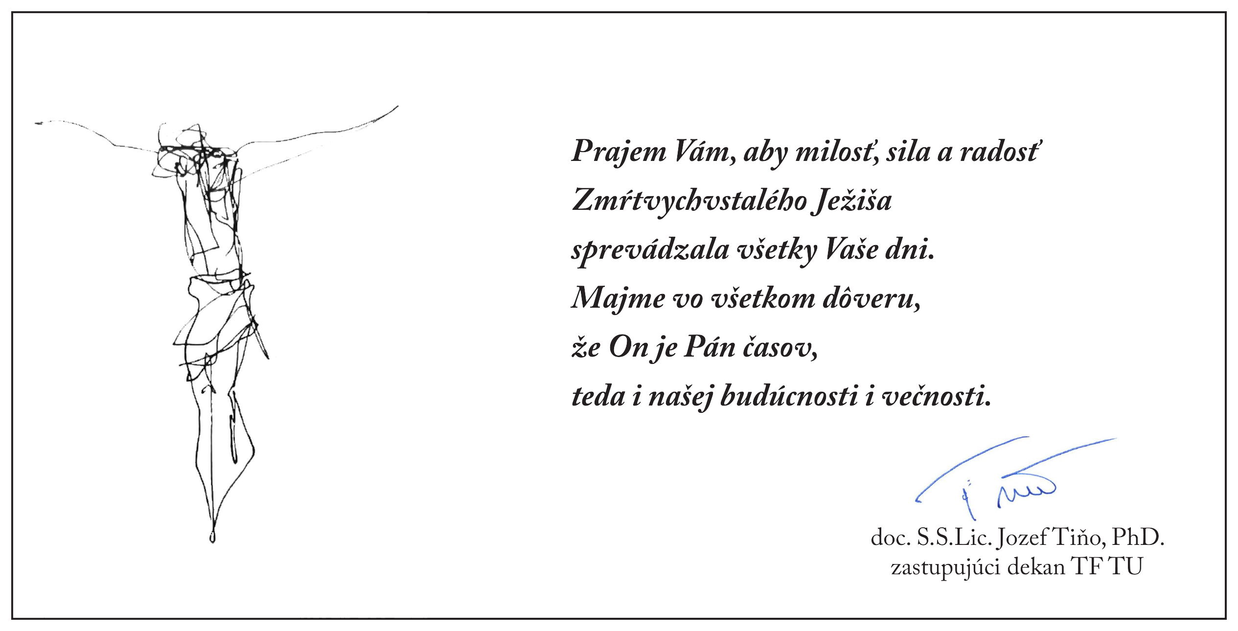 Veľkonočný pozdrav Teologickej fakulty v roku 2022