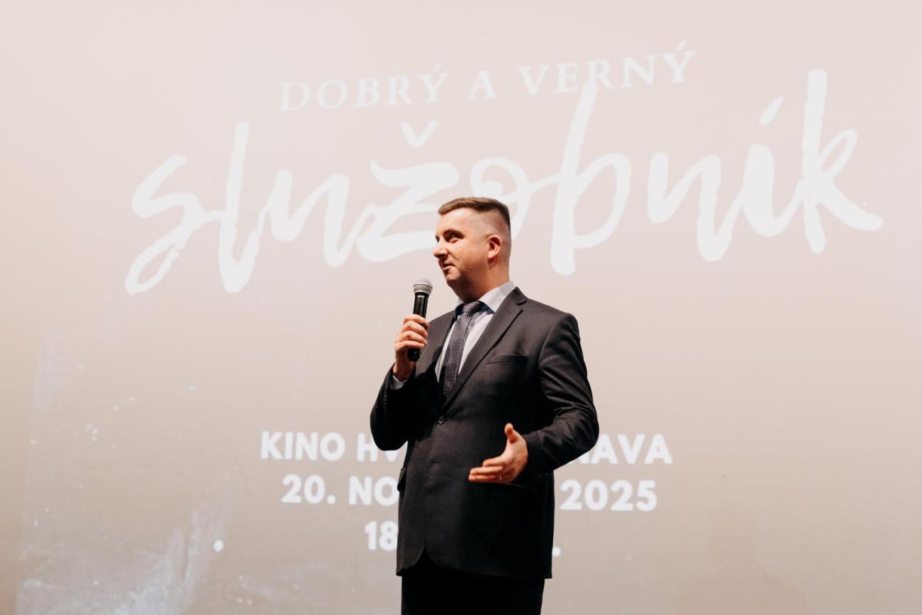 Záverečný príhovor počas premiéry dokumentárneho filmu