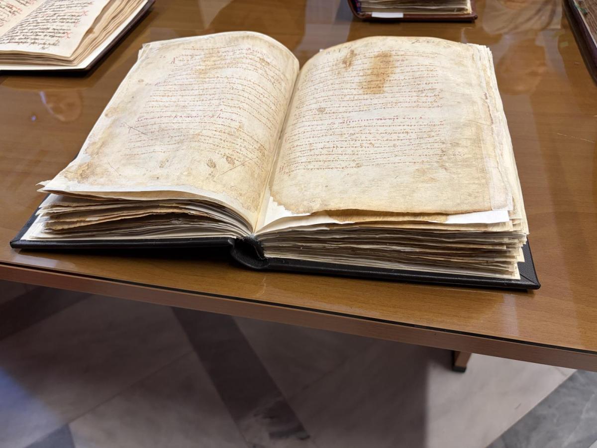 Historický rukopis v arcibiskupskom archíve v Nikózii